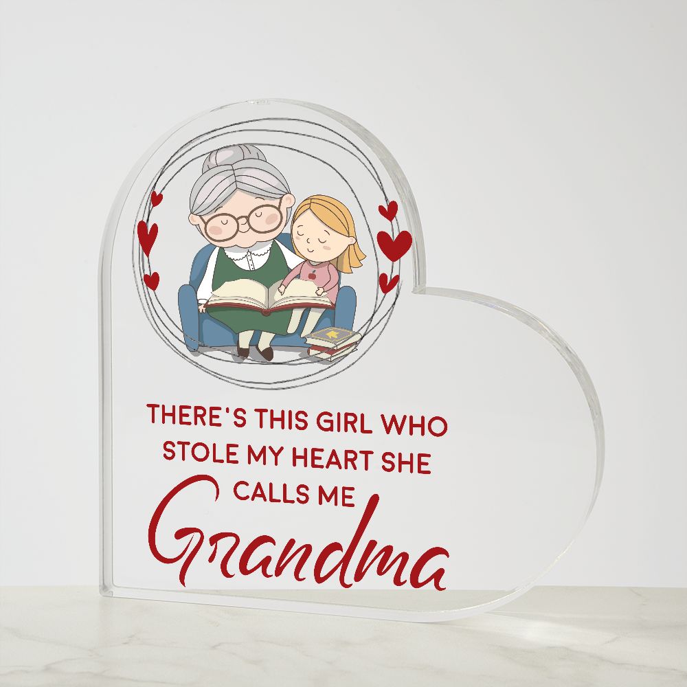 Grandma Girl Who Stole My Heart Acrylic Plaque