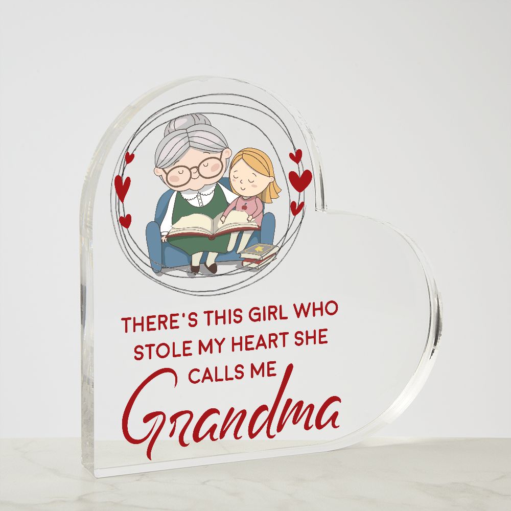 Grandma Girl Who Stole My Heart Acrylic Plaque
