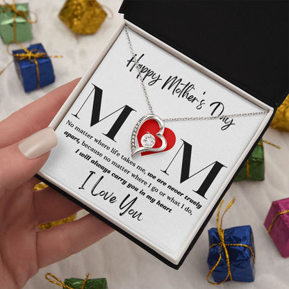 Mom No Matter Forever Love Necklace
