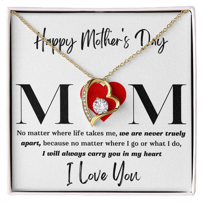 Mom No Matter Forever Love Necklace
