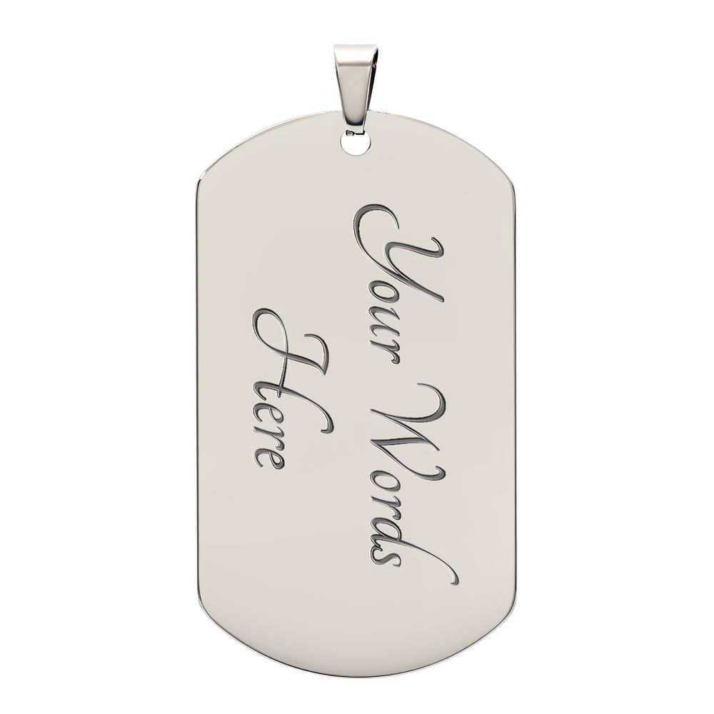 Firefighter Walk Through Dog Tag Ball Chain
