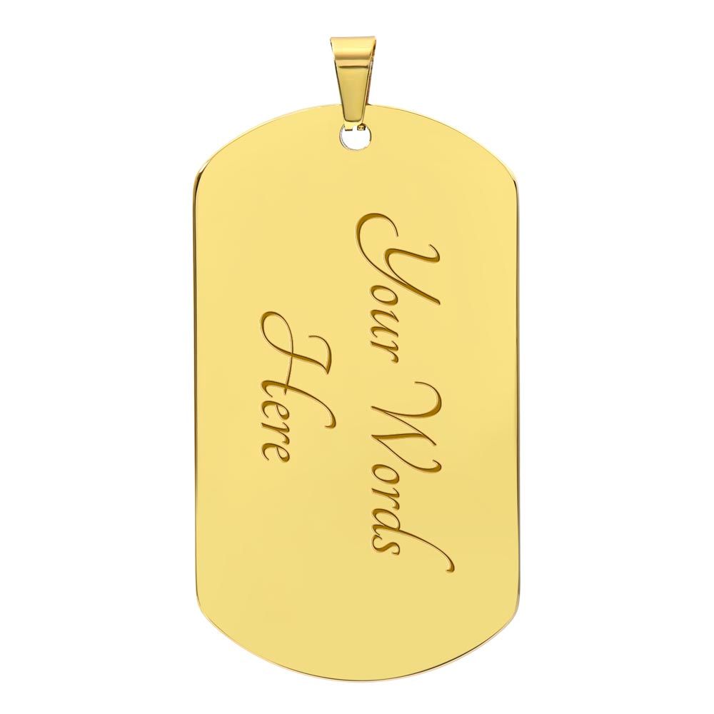 If I Did Anything Right Dog Tag Ball Chain