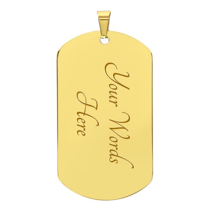 If I Did Anything Right Dog Tag Ball Chain