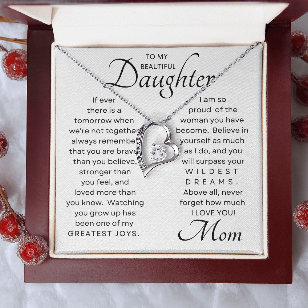 Daughter Greatest Joy Forever Love Necklace