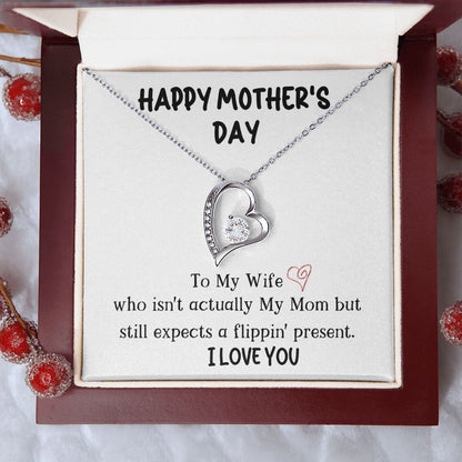 Wife Happy Mother's Day Forever Love Necklace