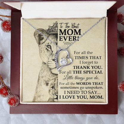 Best Mom Lioness Forever Love Necklace