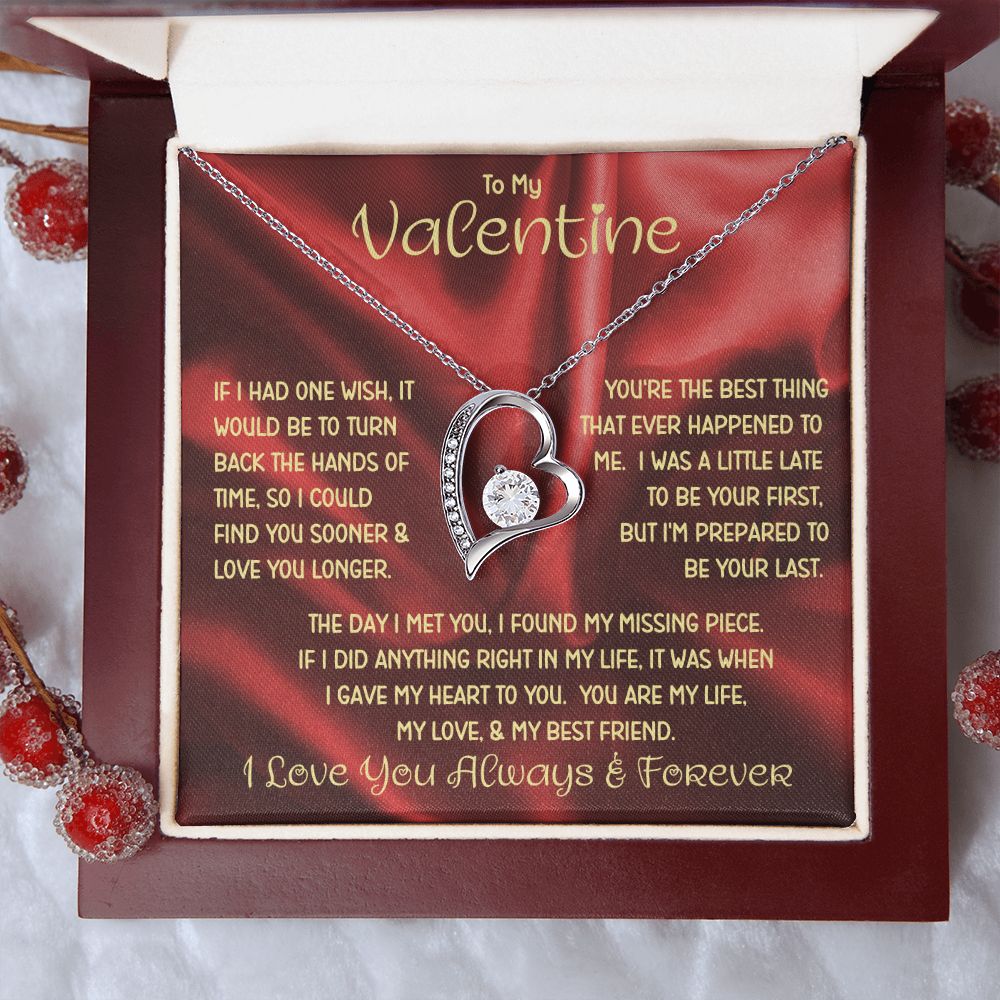 My Valentine Red Forever Love Necklace