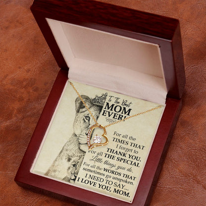 Best Mom Lioness Forever Love Necklace