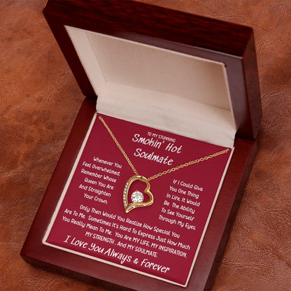 Stunning Smokin' Hot Soulmate Sometimes Forever Love Necklace