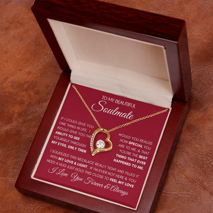 Beautiful Soulmate Special Red Forever Love Necklace