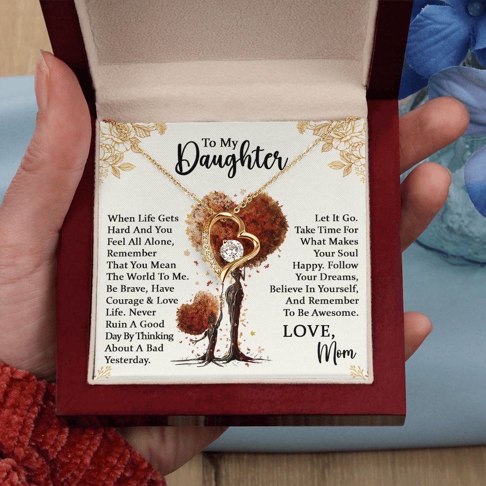 Daughter Be Awesome Forever Love Necklace