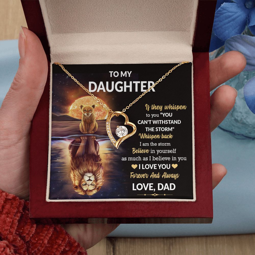 Daughter Lion Storm Whisper Forever Love Necklace
