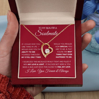 Beautiful Soulmate Special Red Forever Love Necklace