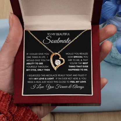 Beautiful Soulmate Special BLK Forever Love Necklace