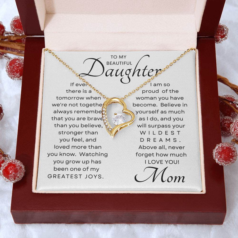 Daughter Greatest Joy Forever Love Necklace