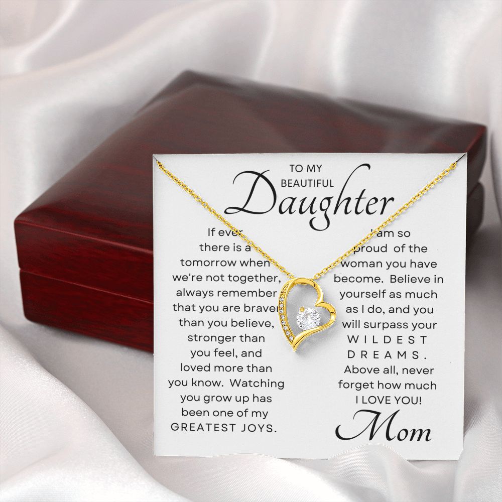Daughter Greatest Joy Forever Love Necklace