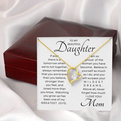 Daughter Greatest Joy Forever Love Necklace