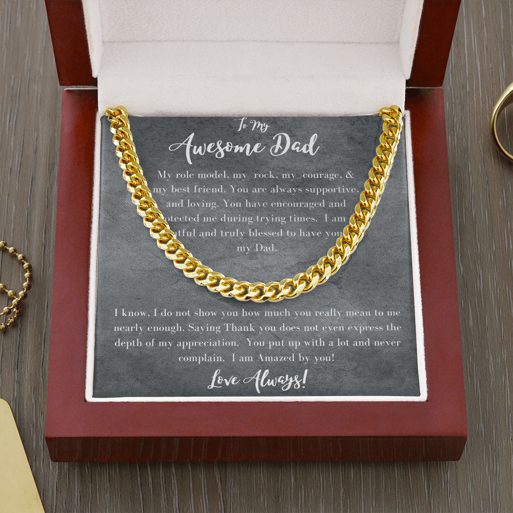Awesome Dad /Cuban Link