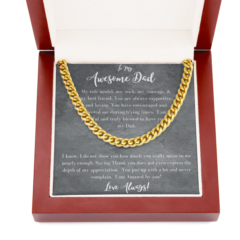 Awesome Dad /Cuban Link