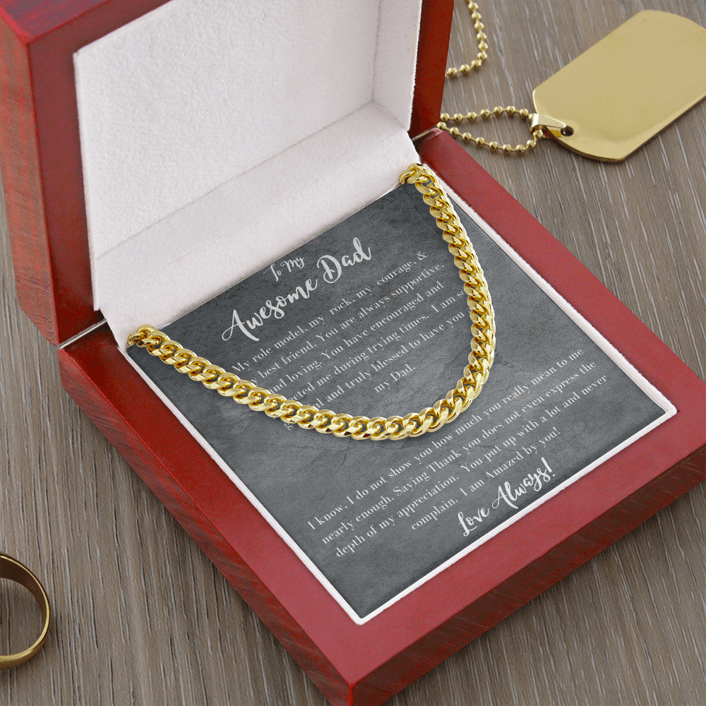 Awesome Dad /Cuban Link