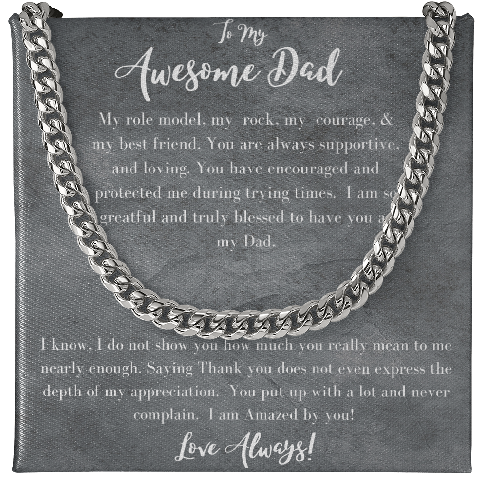 Awesome Dad /Cuban Link