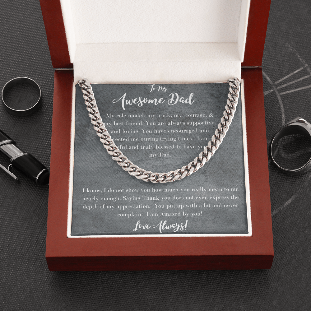 Awesome Dad /Cuban Link