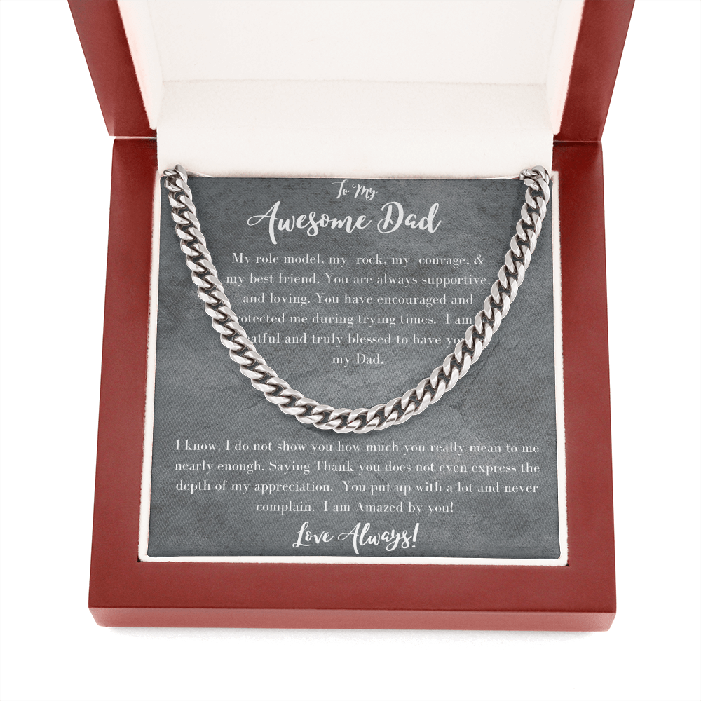 Awesome Dad /Cuban Link