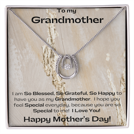 To My Grandmother/ Lucky In Love Necklace