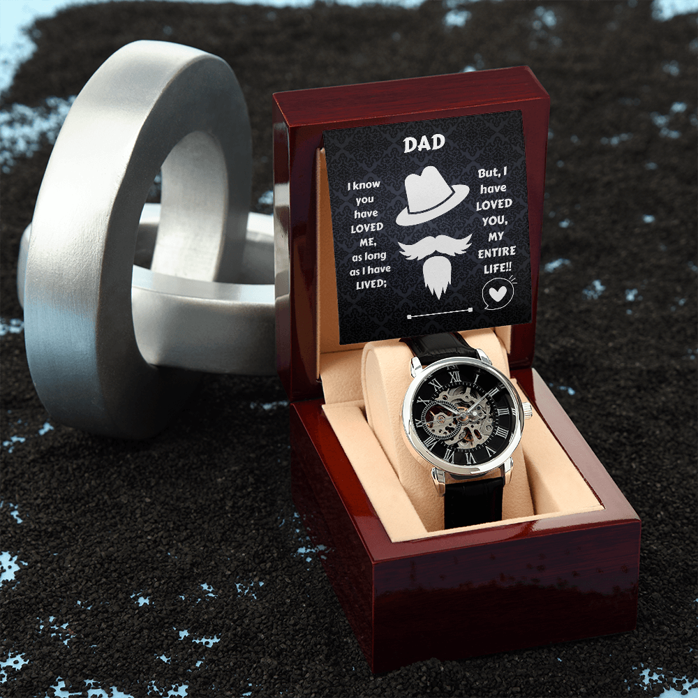 Dad My Entire Life / Men's Openwprk Watch