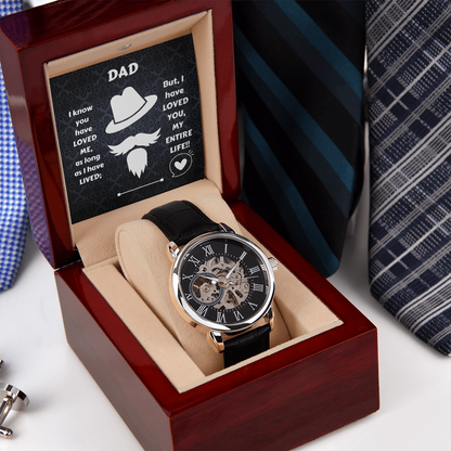 Dad My Entire Life / Men's Openwprk Watch