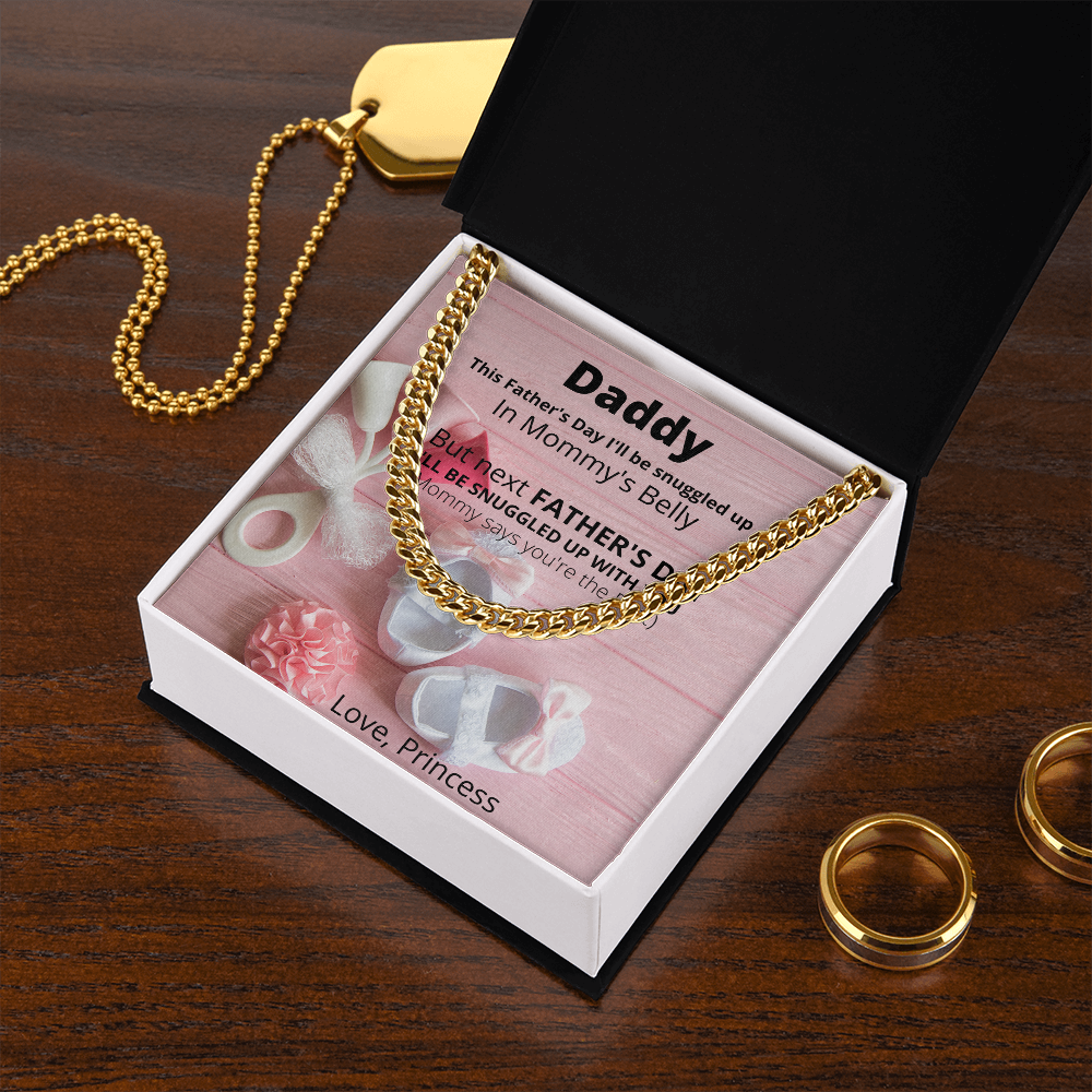 Daddy Love Princess/ Cuban Link Necklace
