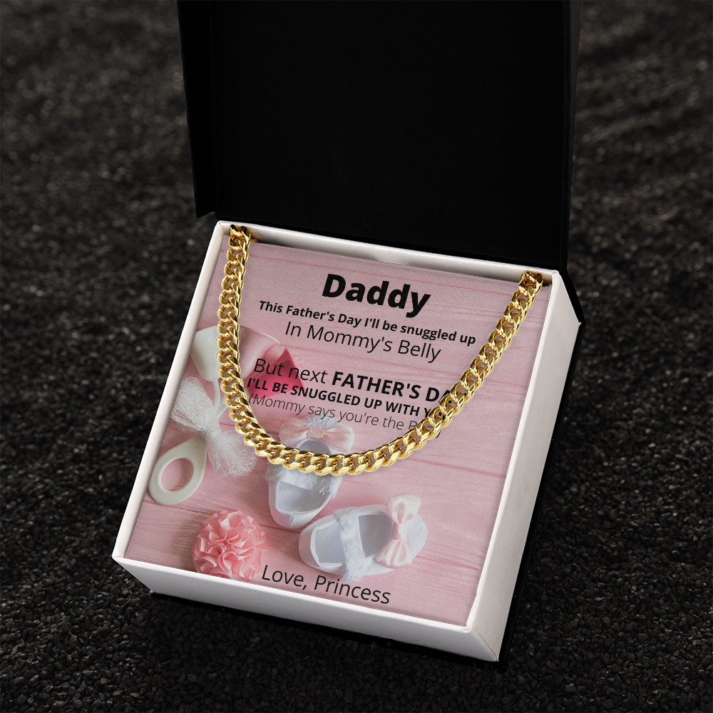 Daddy Love Princess/ Cuban Link Necklace