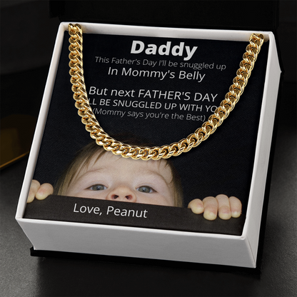Daddy Love Peanut / Cuban Link Necklace