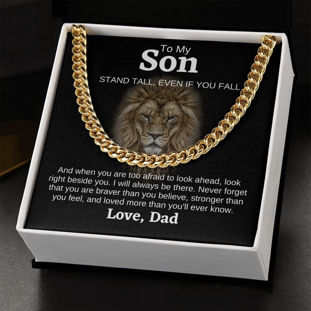 Son Lion Stand Tall Cuban Link Chain