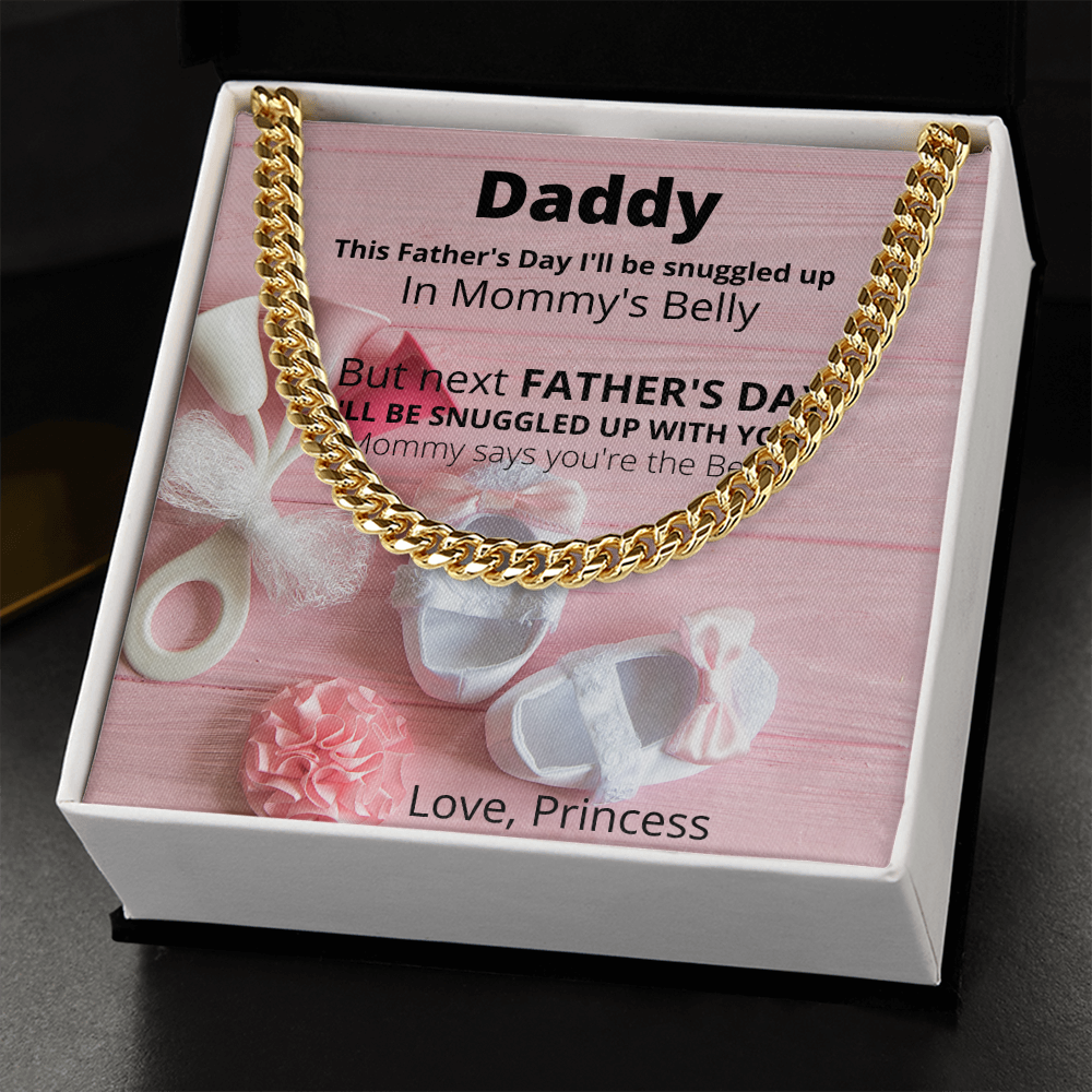 Daddy Love Princess/ Cuban Link Necklace