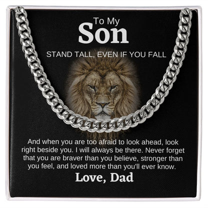 Son Lion Stand Tall Cuban Link Chain