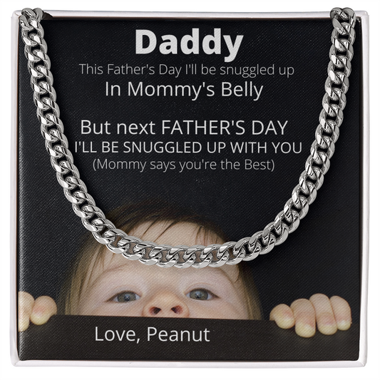 Daddy Love Peanut / Cuban Link Necklace
