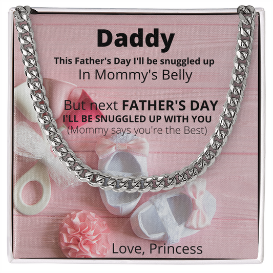 Daddy Love Princess/ Cuban Link Necklace