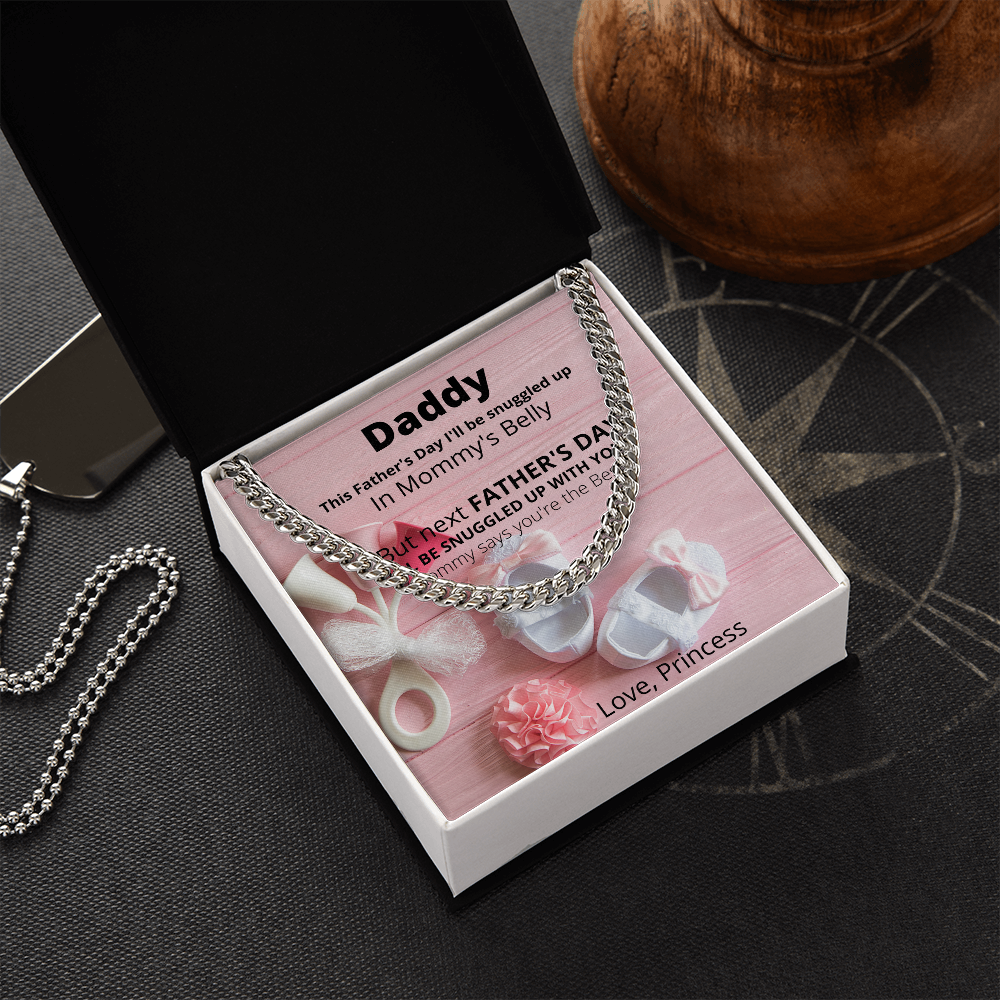 Daddy Love Princess/ Cuban Link Necklace