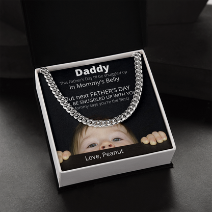 Daddy Love Peanut / Cuban Link Necklace