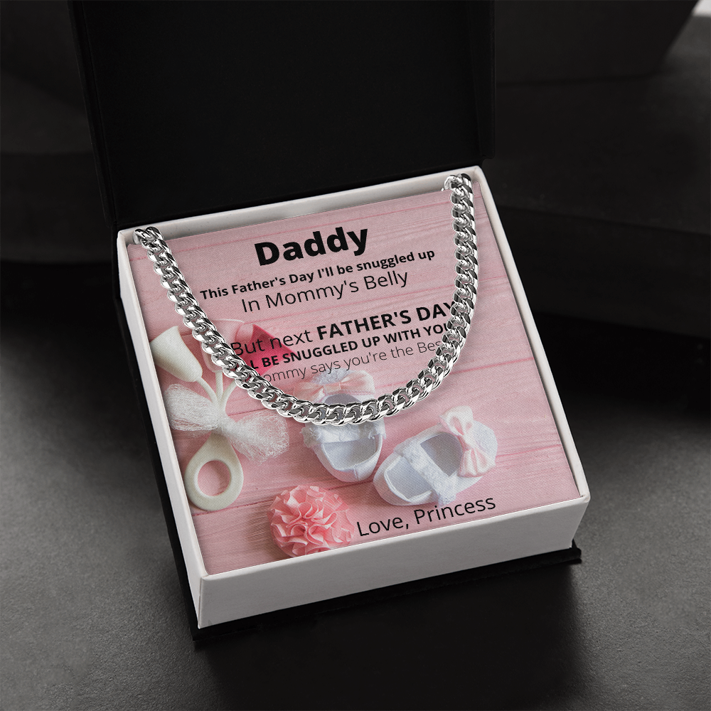 Daddy Love Princess/ Cuban Link Necklace