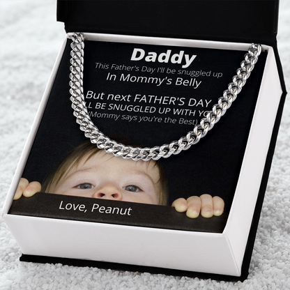 Daddy Love Peanut / Cuban Link Necklace