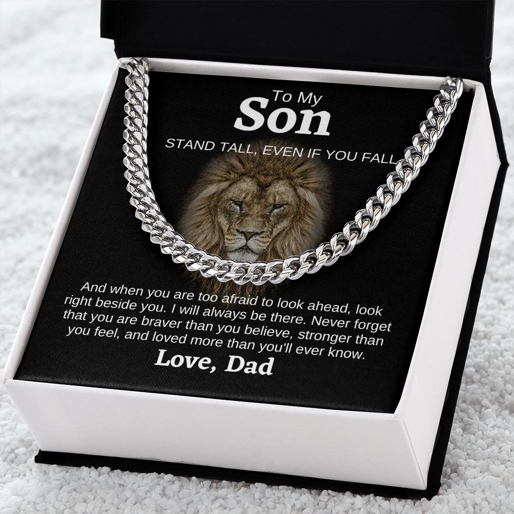 Son Lion Stand Tall Cuban Link Chain