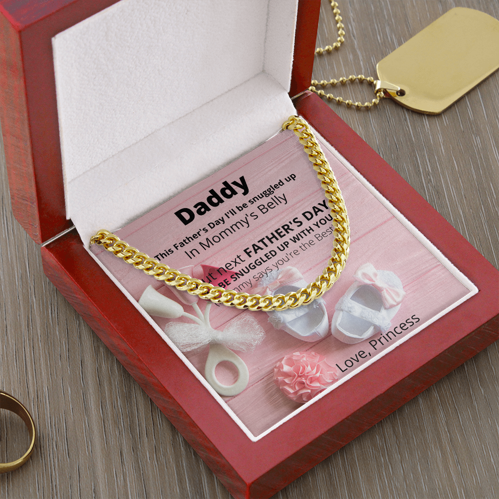 Daddy Love Princess/ Cuban Link Necklace