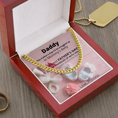 Daddy Love Princess/ Cuban Link Necklace