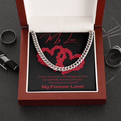 My Love BLK / Cuban Link Chain