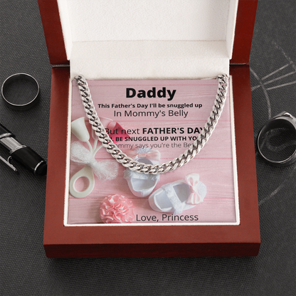 Daddy Love Princess/ Cuban Link Necklace