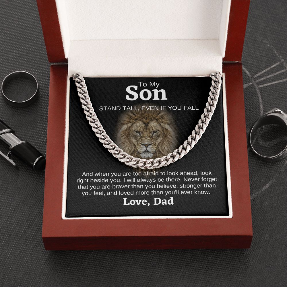Son Lion Stand Tall Cuban Link Chain