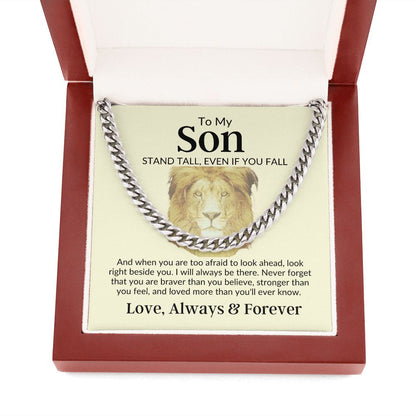 Son Stand Tall Beige Cuban Link Chain