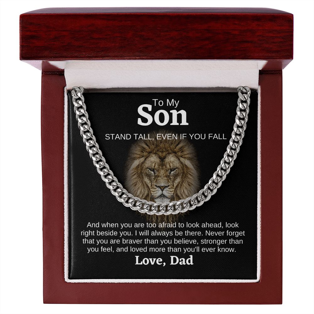 Son Lion Stand Tall Cuban Link Chain